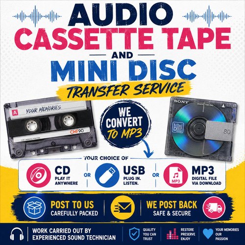 Audio cassette tape mini micro