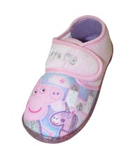Peppa Pig Girls Slippers Synthetic Material Full Pink Infant UK Size 9 And 10
