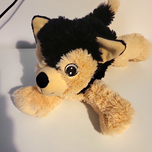 Husky plush soft toy washable - soft,