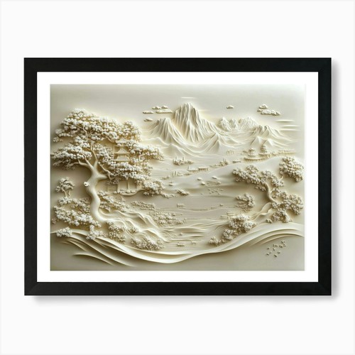 Chinese landscape art print - chinese,