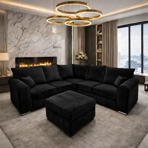 Luxury plush velvet 2c2 corner - plush,