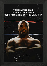 Mike tyson Quote Framed Wall