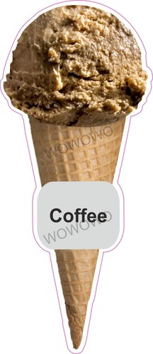 Ice cream van sticker - , coffee