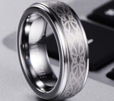 Celtic Knot Silver Tungsten