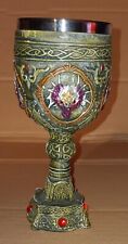 Chalice Grail Goblet Pewter Inner With A Decorative Engraved Outer Design Cospla