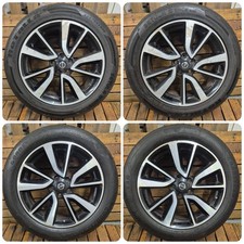 19" NISSAN X-TRAIL QASHQAI BLACK ALLOYS WHEELS TYRES 225/55 R19 4CB3AMB95 ✅
