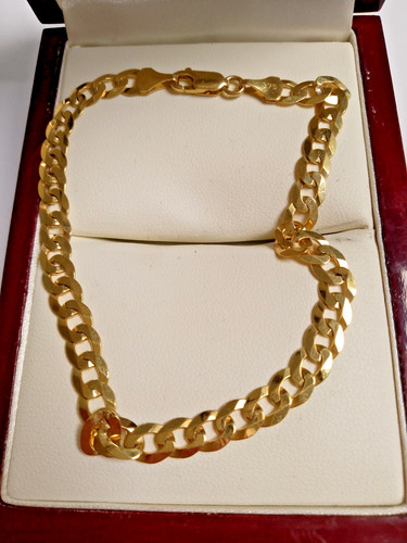 9ct gold curb bracelet weight - 9ct,