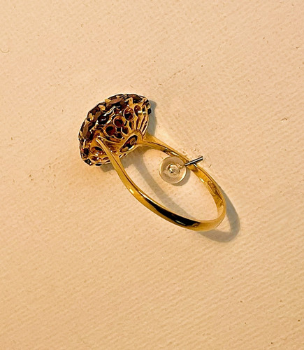 Ring gold 585 - , garnet