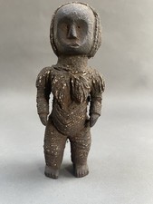 West African Ritual Power Figure Encrusted Fetish Statue