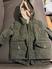 Baby Parka 9-12 Months by Minota Fur Lining Hooded Jacket