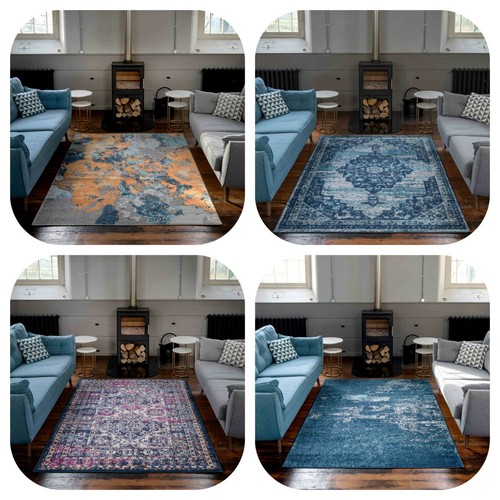 Large navy blue rugs - navy, for