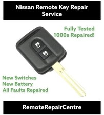Nissan key fix repair service Qashqai Note Micra X Trail new battery buttons
