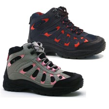 LADIES HIKING BOOTS WOMEN ANKLE LIGHTWEIGHT TREKKING TRAIL TRAINER WALKING SHOES