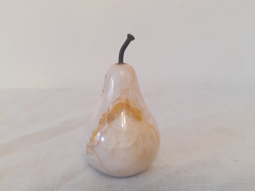 Onyx pear fruit figurine stone - onyx,