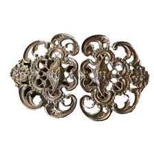 VINTAGE SOLID STERLING SILVER  HALLMARKED NURSES BELT BUCKLE Very Old