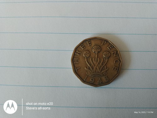 1943 king george threepenny - king,