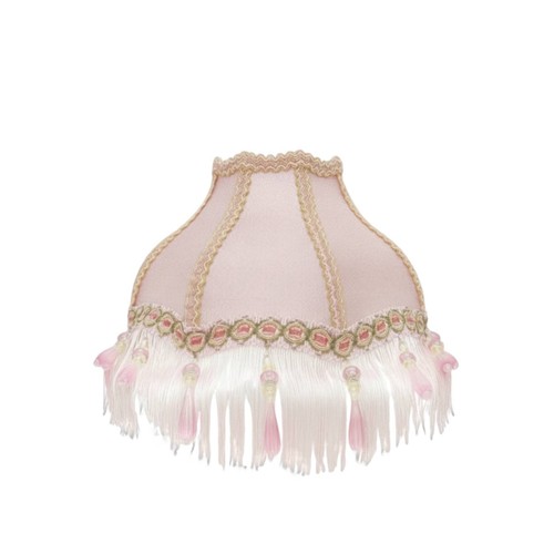 Lampshade with fringe shabby - lampshade,
