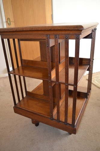Antique mahogany revolving - antique,