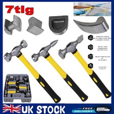 7x CAR AUTO BODY DENT REPAIR PANEL KIT& CASE BEATERS BEATING FIBREGLASS HAMMER