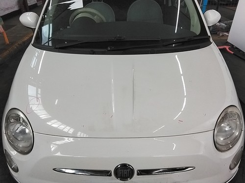 Bonnet white fiat - white, mk2