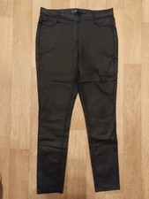 Ladies Black Next Jeans Wax Feel Legging. Size 14R. Viscose/Nylon/Elastane. New.