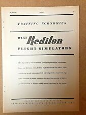 1953 Aircraft Advert REDIFON FLIGHT SIMULATORS BOAC STRATOCRUISER BRITTANNIA