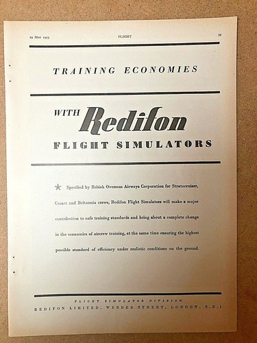 1953 aircraft advert redifon - advert,