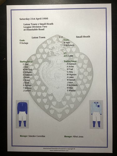 1899 1900 luton - luton, v