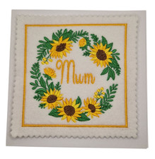 Embroidered Birthday Flower