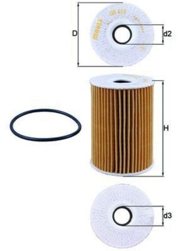 Mahle oil filter for renault - mahle,