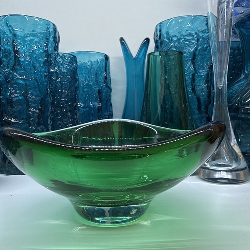 Whitefriars sided glass bowl - sided,