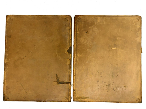Pair large old leather - old,