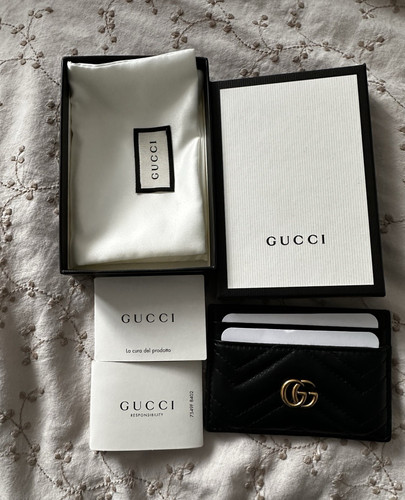Gucci black leather - leather, chevron