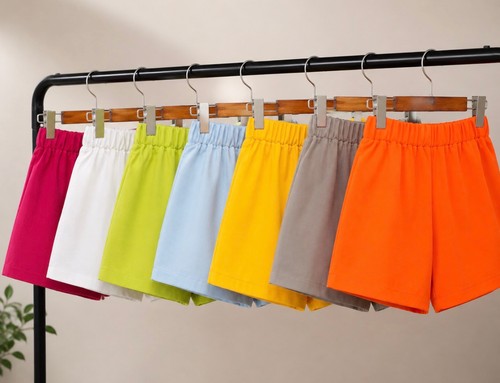 Ladies shorts elasticated