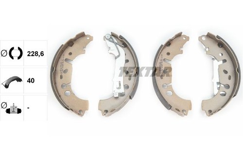 Textar brake shoe set - brake,