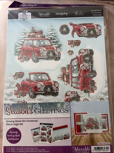 Hunkydory large decoupage card - hunkydory,