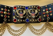 Elvis style Multi Purpose Crystal Aloha Concert Belt For Elvis Jumpsuit.