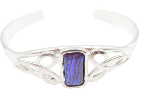 Purple paua shell - purple, bracelet