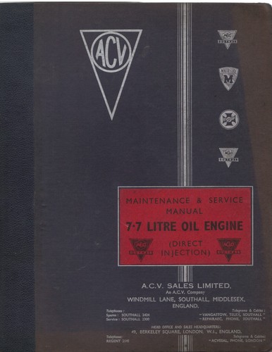 Aec engine manuals - aec, (pdf