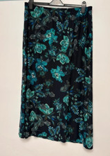 QVC  Kim & Co.  Navy Multi Maxi Skirt.  Size 3XL