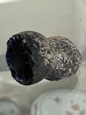 Small Fragment Of Ancient Blue Glass Slag, Probably Roman 