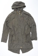 New Look Women’s Green Cotton Hooded Parka Jacket UK 12