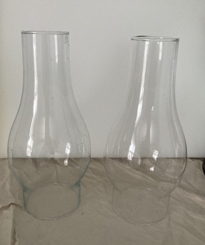 Pair clear glass lamp - clear,
