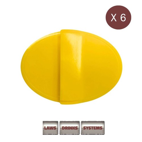 Oval beer badge adhesive - oval,