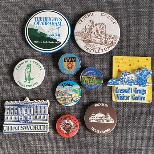 Derbyshire tourism pin - x,