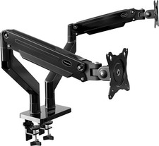 Invision 24"-35" Screens Dual PC Monitor Arm Bracket Desk Stand Mount with Clamp