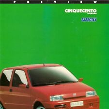 Fiat Cinquecento Sporting 1994-95 UK Market Preview Foldout Sales Brochure 