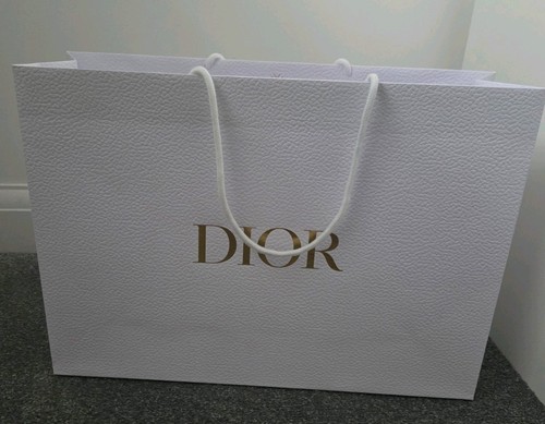 Dior large white gift bag - white,