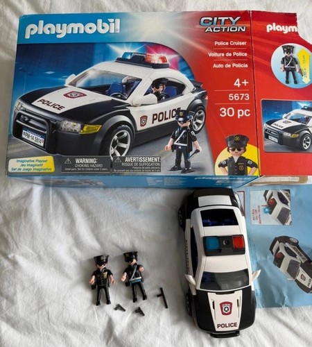Playmobil police cruiser car - police,