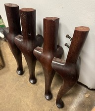 4 Queen Ann Solid Mahogany